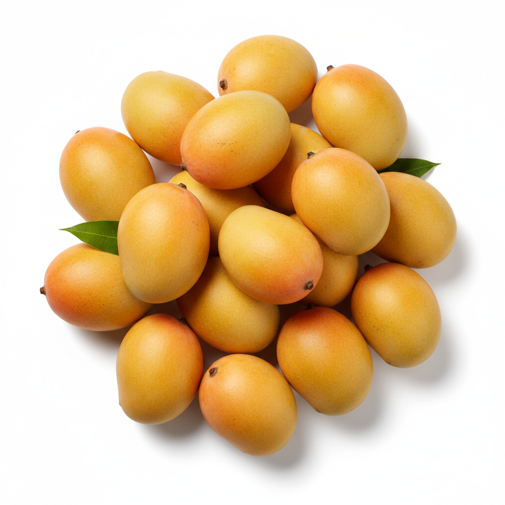 Fresh Kesar mangoes one dozen golden yellow