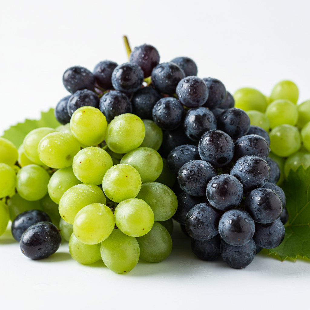 Fresh green and black grapes 500 grams