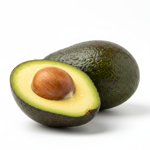 Fresh ripe green avocados 2 pieces